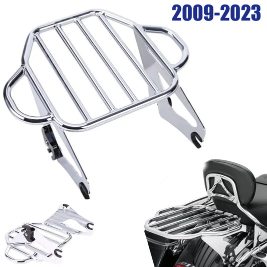 Detachable two-way luggage rack for Harley '09-' 23 Road King Street Glide Chrome n