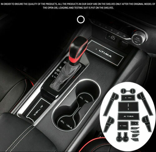 2019-2022 for Nissan Altima Non-slip Door Slot Pad Cup Holder Rubber Mats Kit