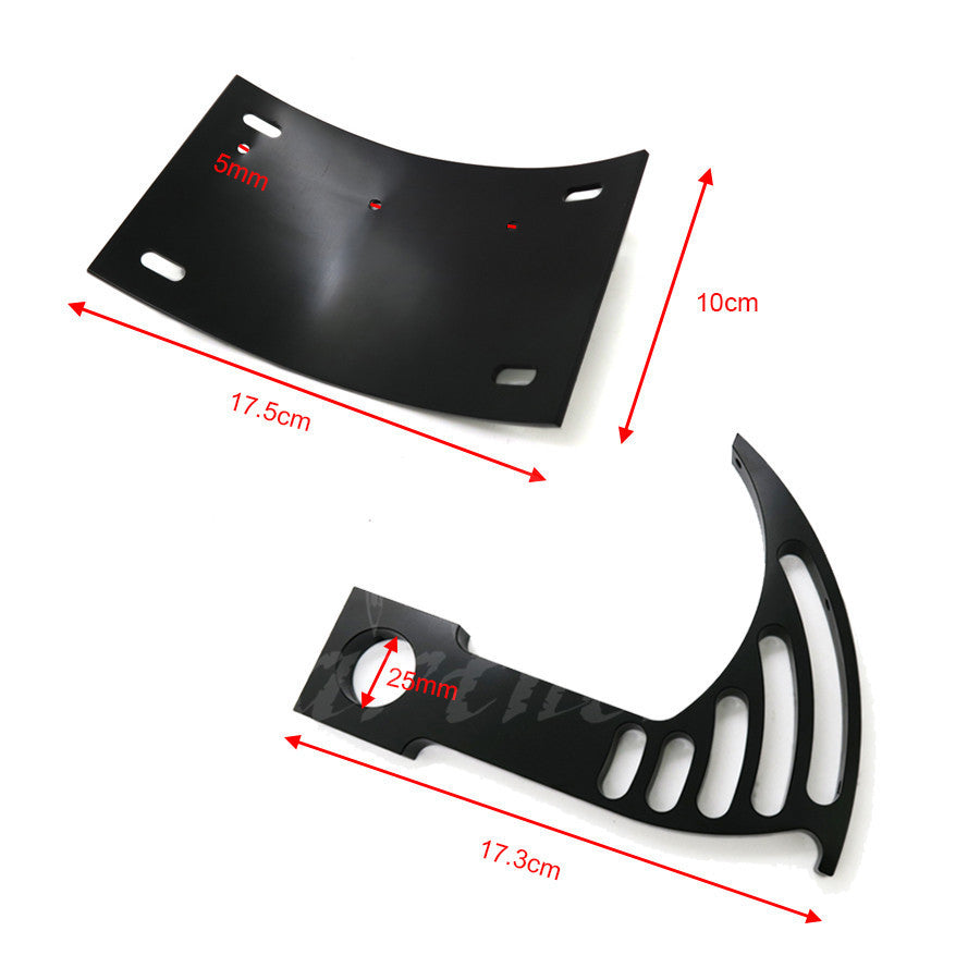 CNC Curved Swingarm License Plate Axle Mount Bracket for Harley for Yamaha for Suzuki Q