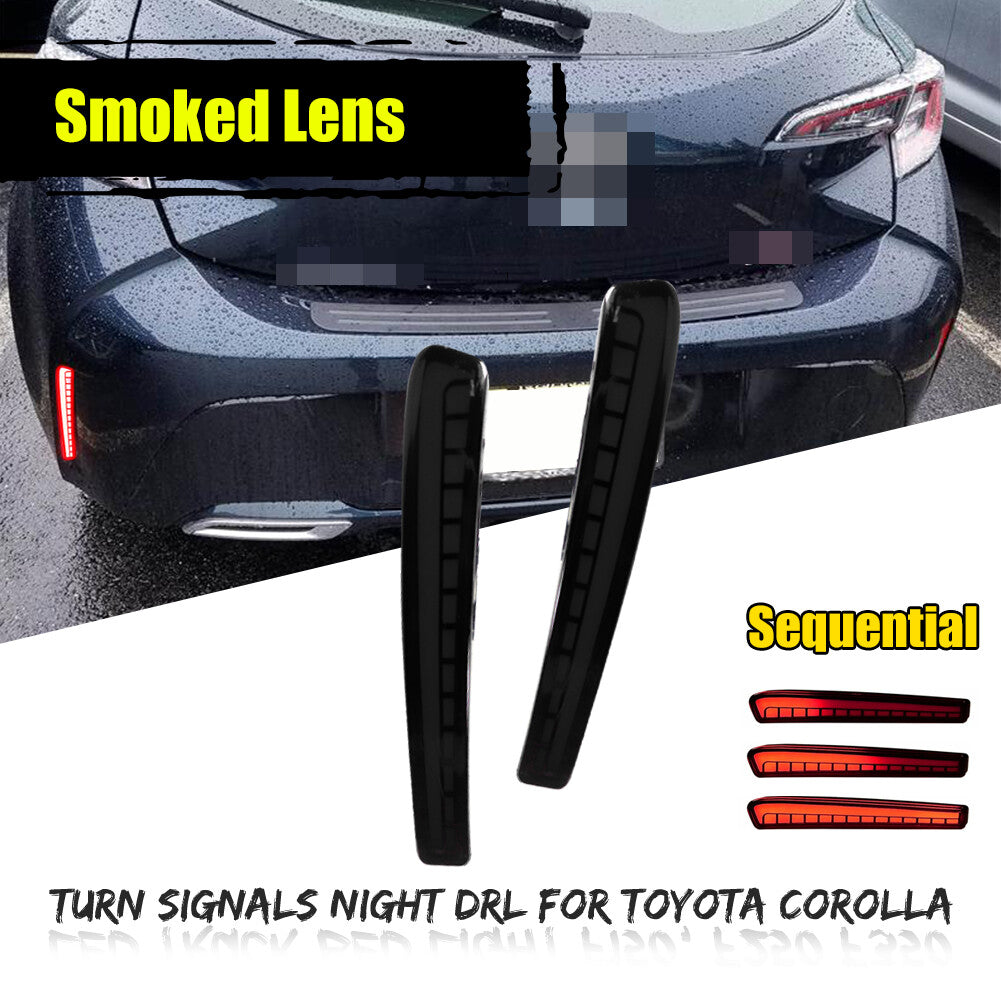LED Rear Bumper Reflector Brake Tail Light Lamp for for Corolla 2020 2021- v