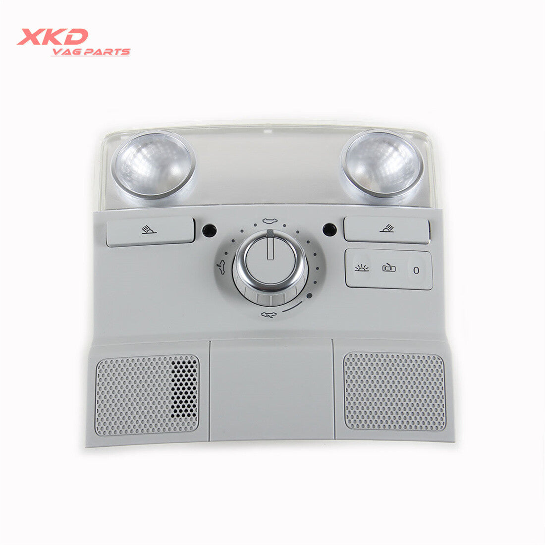 Gray Rear Interior Roof Reading Light Knob Chrome Fit for VW for Golf for Jetta for Passat Q