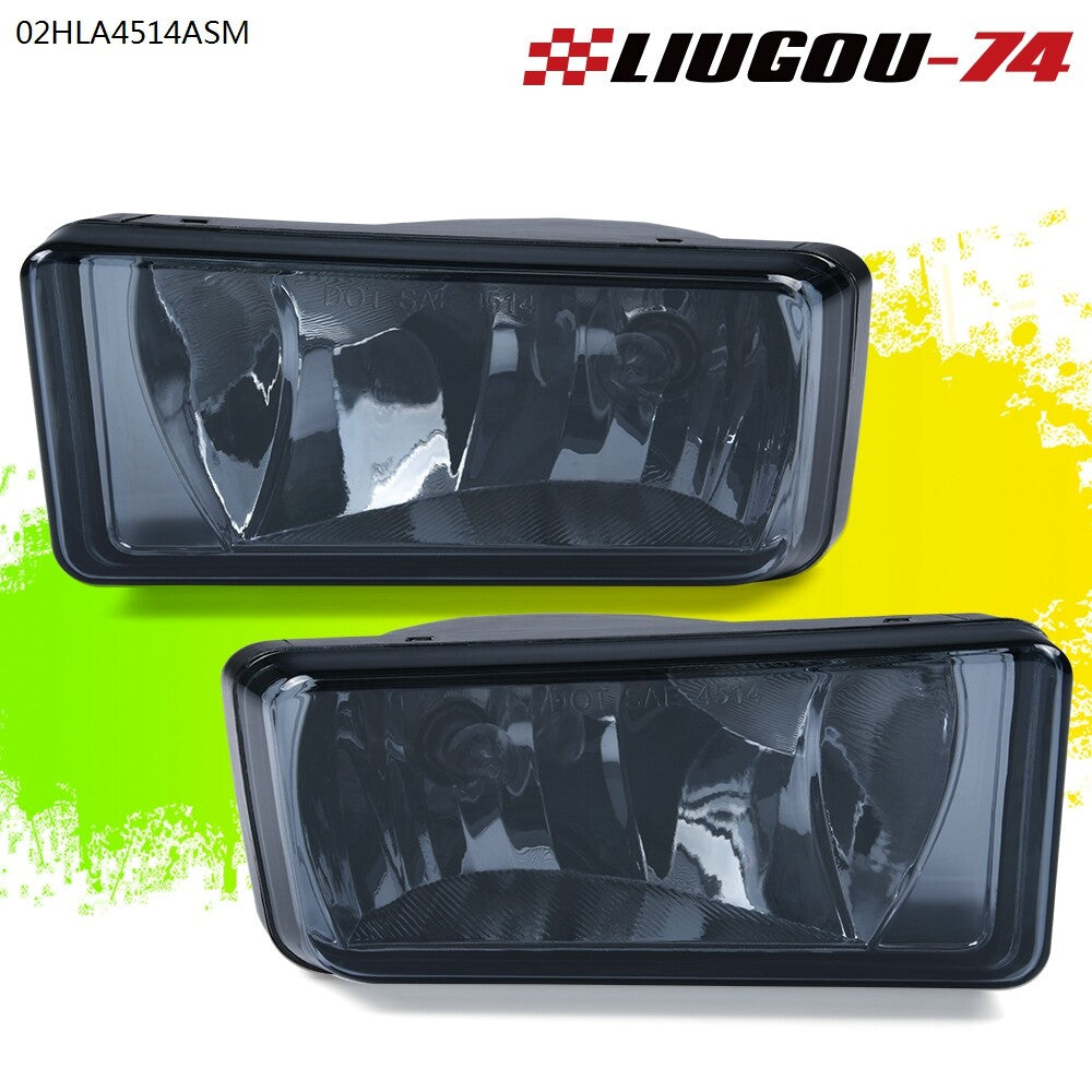 Fog light smoked lens fit for 2007 - 2013 Silverado Tahoe Avalanche Suburban- v