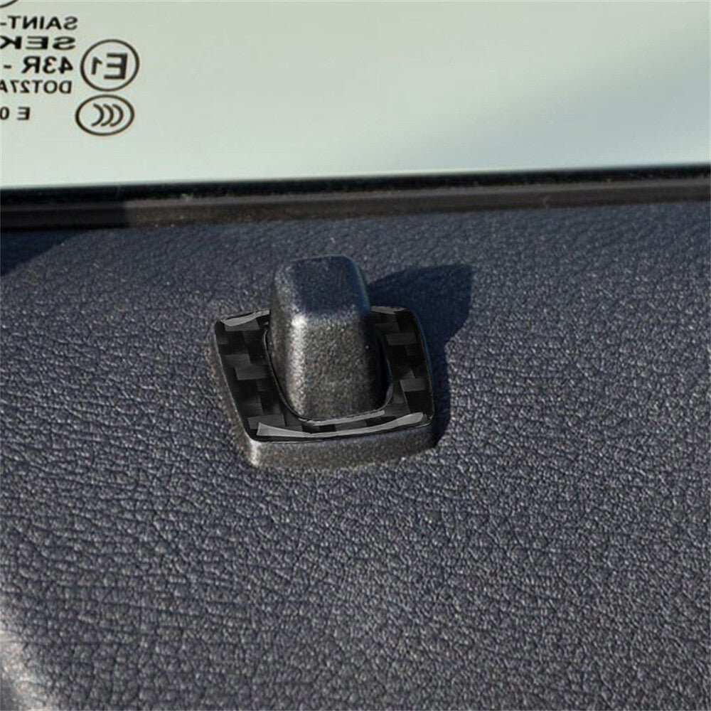 Carbon Fiber Interior Door Lock Pin Knob Pins Cover Fit for BMW X3 E83 2004-2010