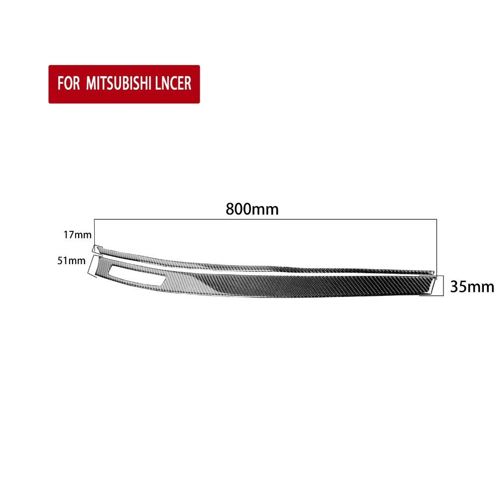 Carbon Fiber Center Dashboard Panel Cover Trims For Lancer 08-2015 n