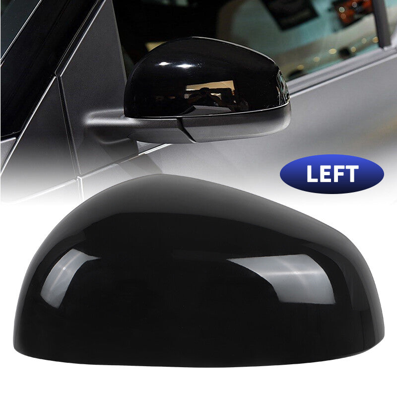 Wing Mirror Cover Cap Glossy Black for Smart Fortwo 2015-2024 Left Driver Side