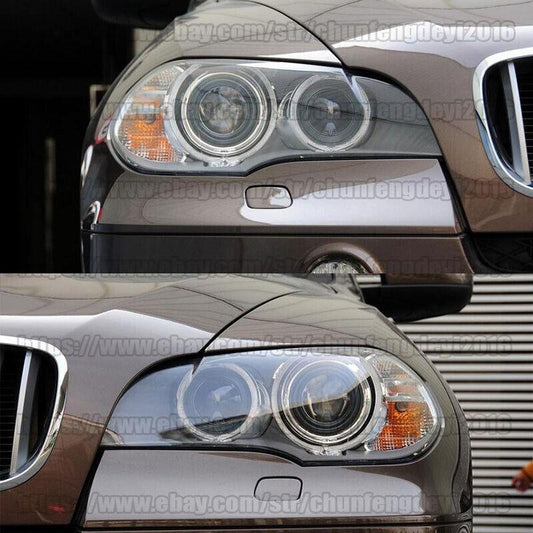 for BMW X5 E70 2008-13 Headlight Lens Lamp Cover Headlamp Shade Right/Left 2pcs