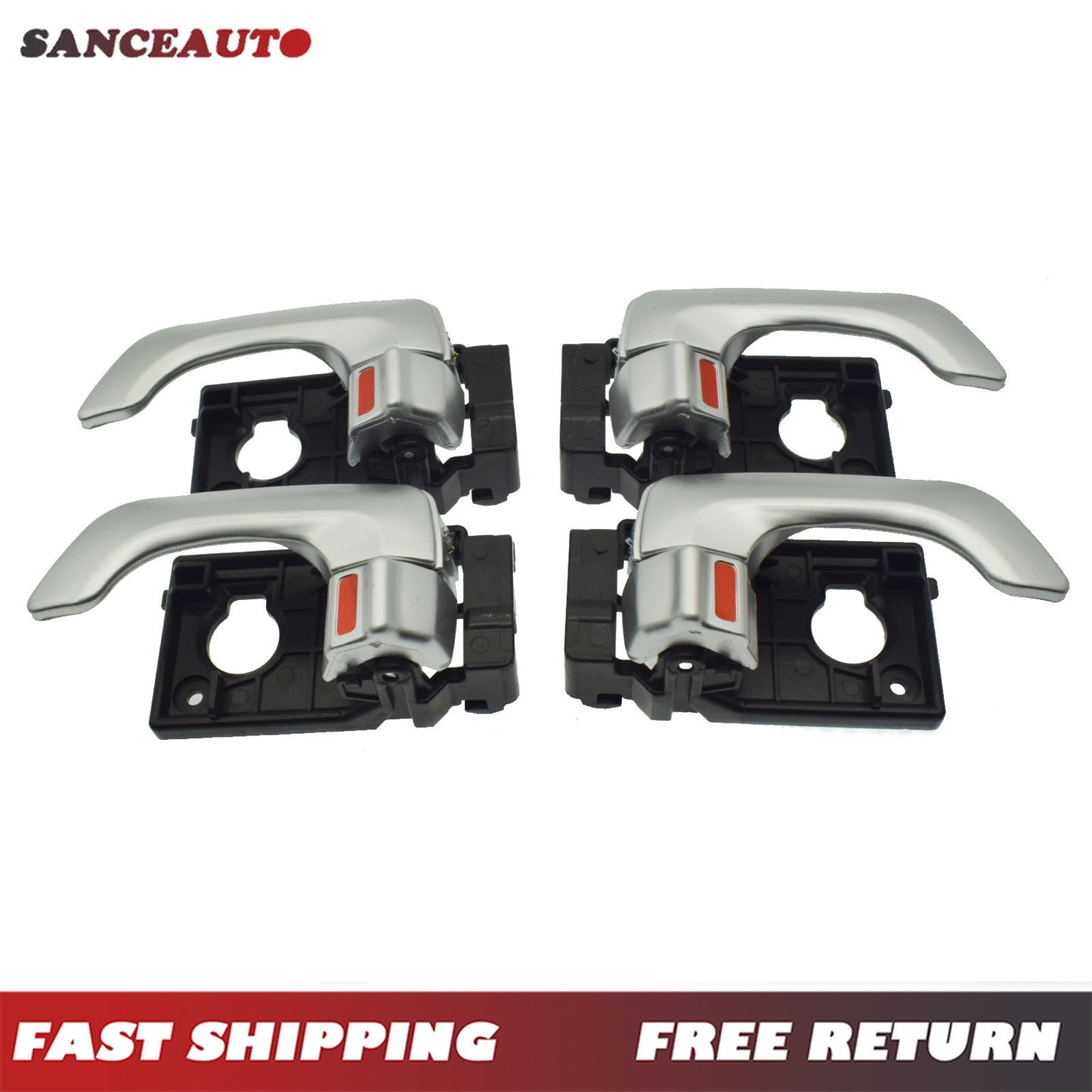 4-piece pack for Kia Optima / Magentis 2006-2010 silver left and right interior door handles n