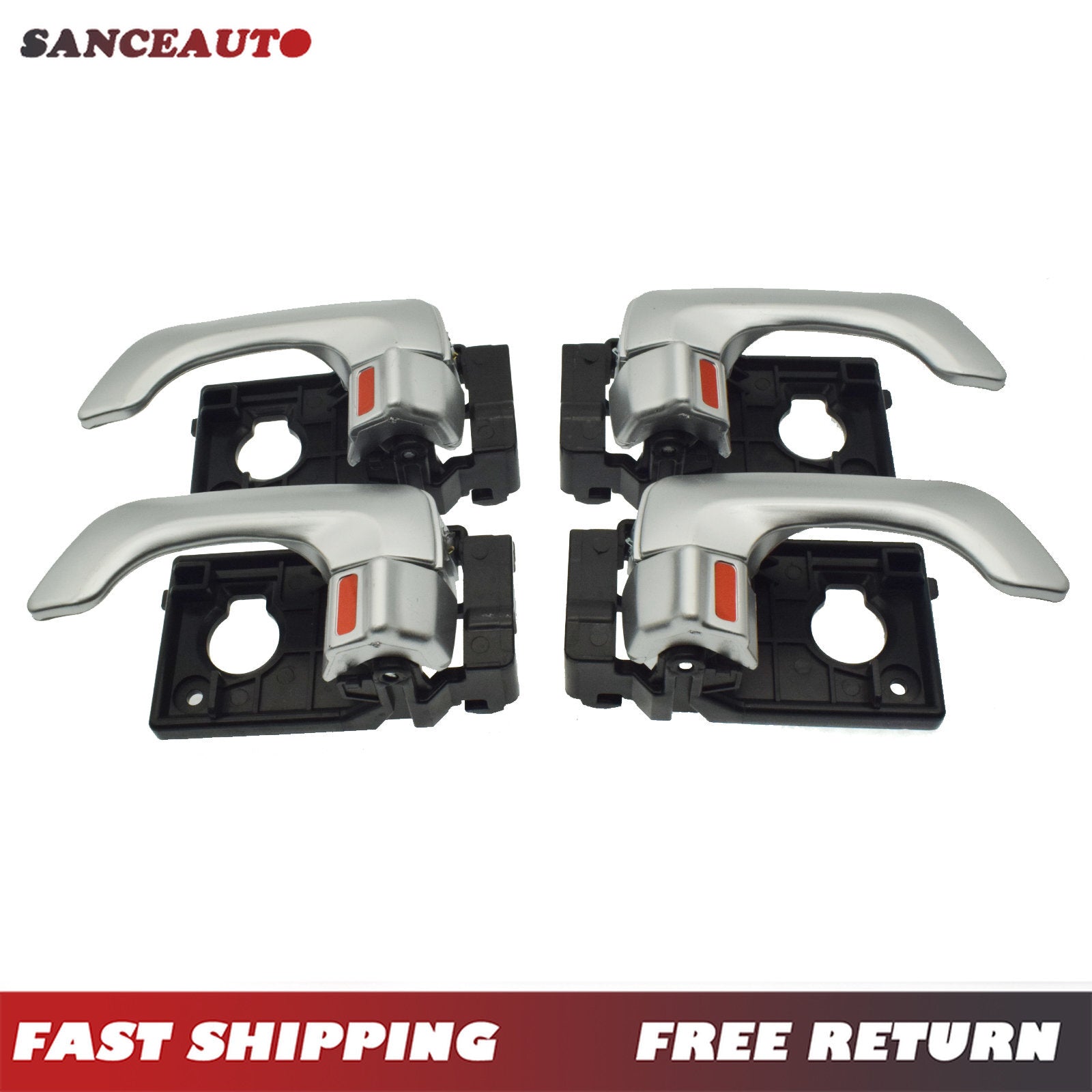 4-piece pack for Kia Optima / Magentis 2006-2010 silver left and right interior door handles n