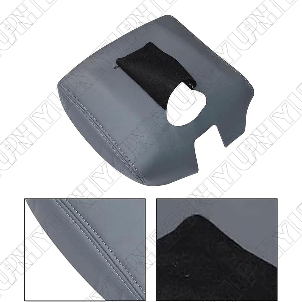 Fit FOR Chevy Silverado 1500 2014 2015-2018 Console Lid Armrest Cover Ash Gray Q