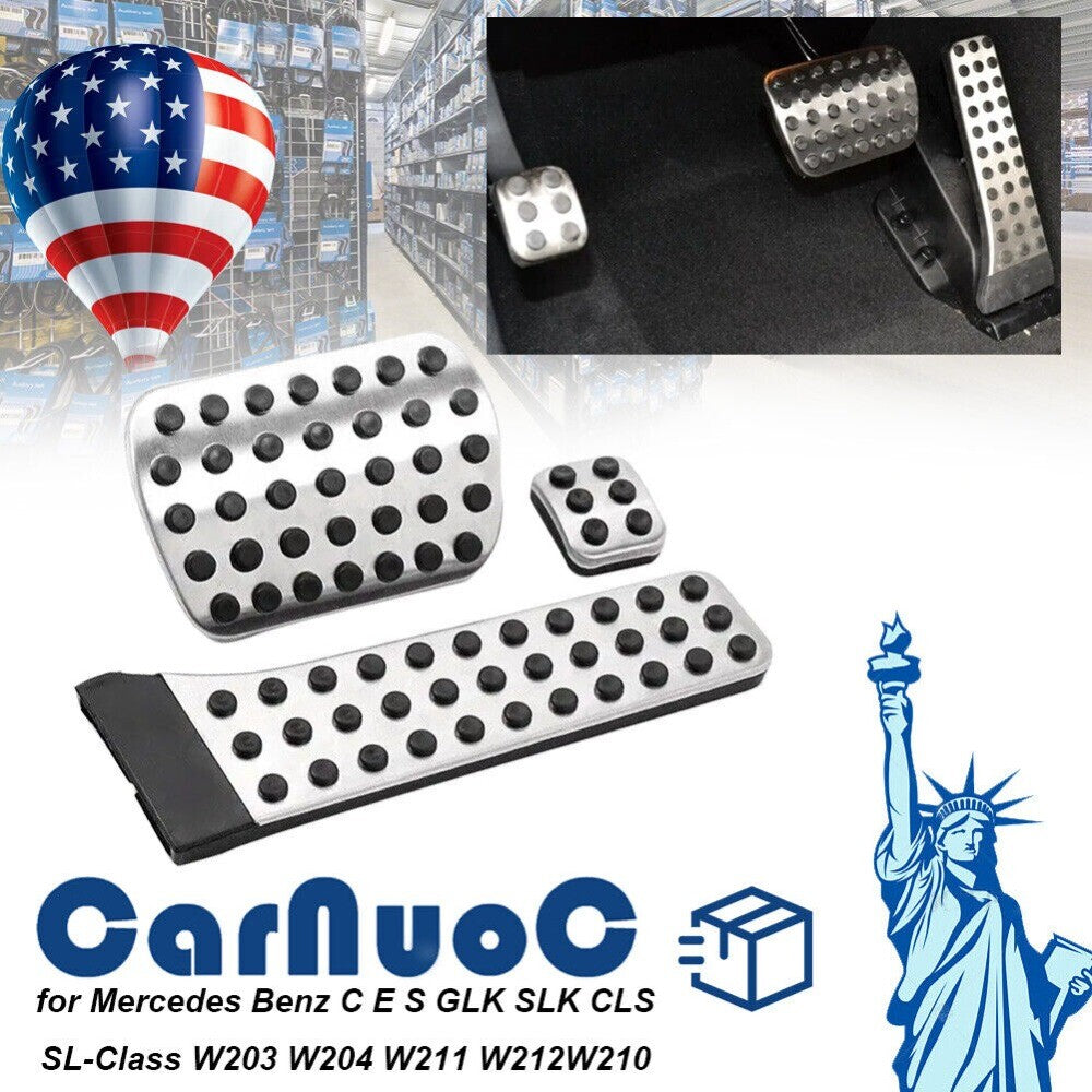 Vehicle Footrest Brake Pedal Stainless Cover For C/E/SL-Class n