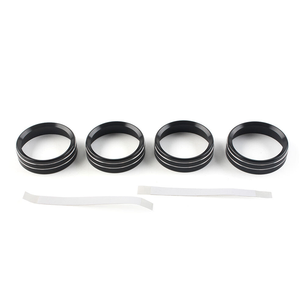 Air Conditioner Switch Button Ring Knob Trim Fit  for ford  F150 XLT 2015-2020 Black