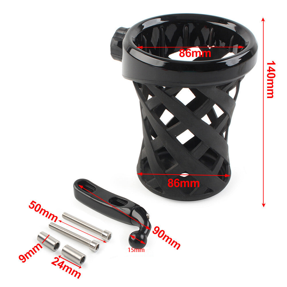 Handlebar Cup Holder Drink W/Mesh Basket Mount For Goldwing GL1800 2001-2021 Q