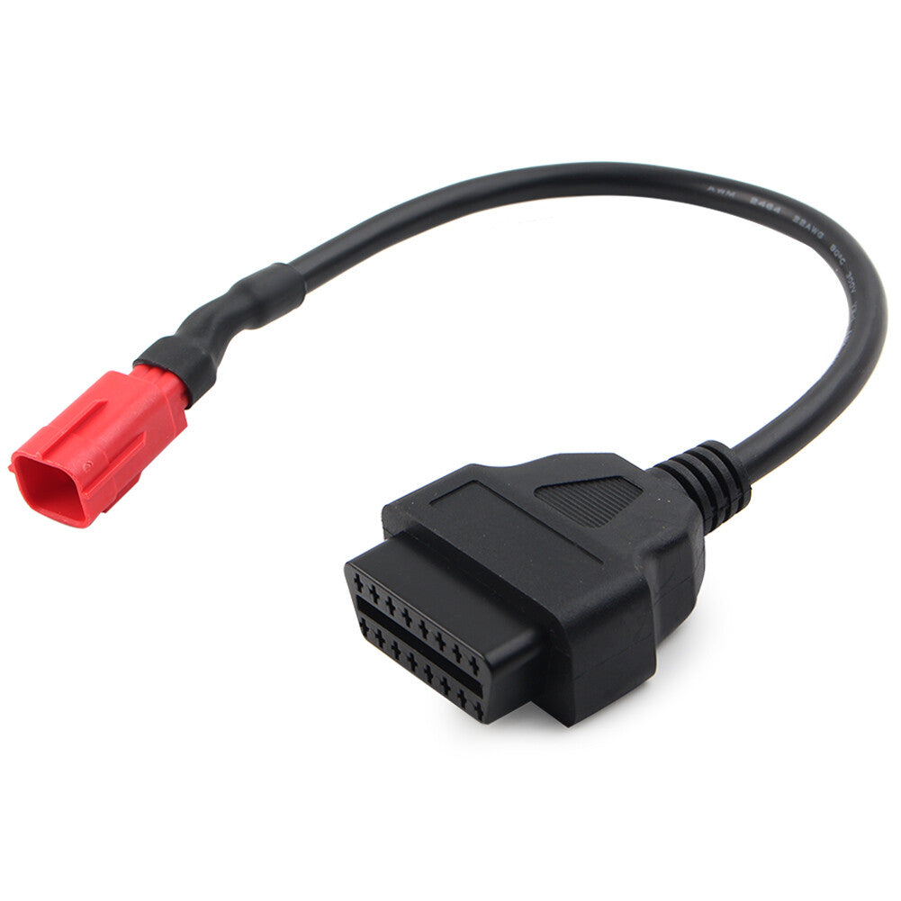 6 Pin to 16 Pin OBD2 Motorcycles Diagnostic Connectors Adapter Cable for Honda Q