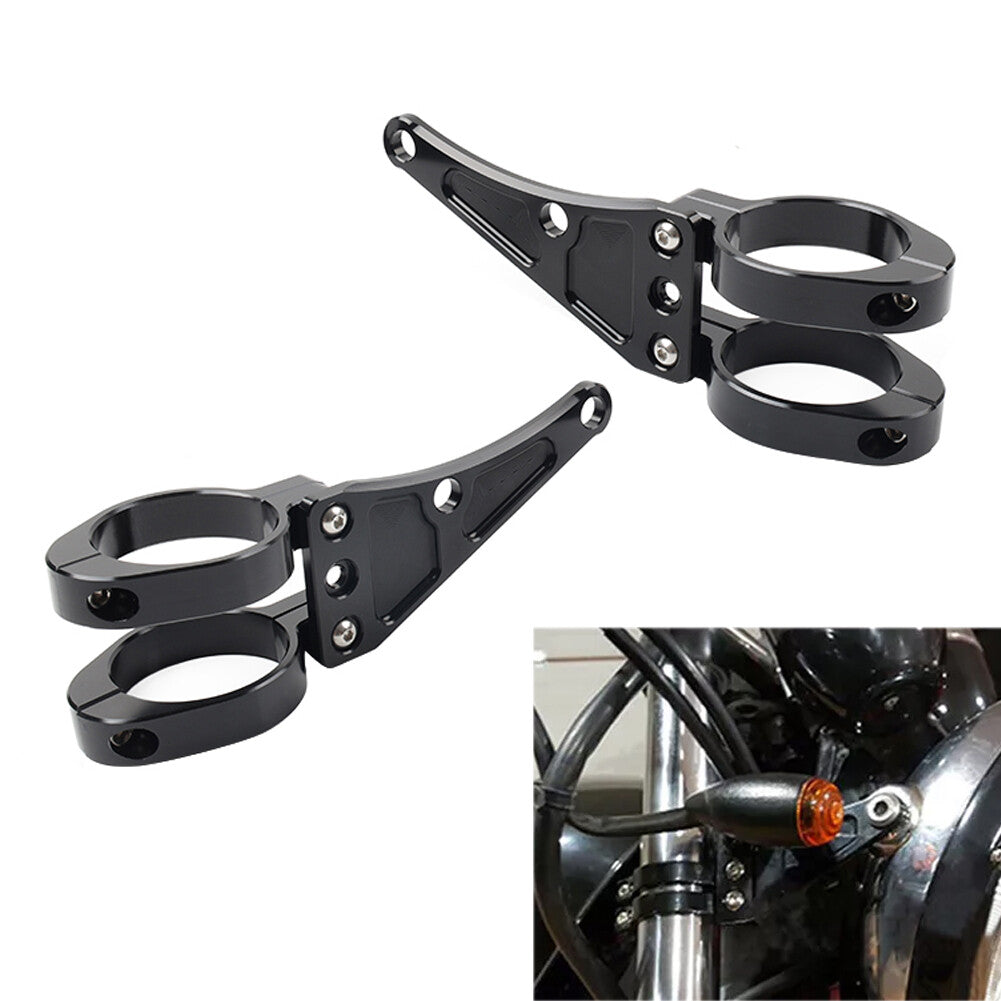 49MM Motorcycle Headlight Bracket Mount Clamp Fork Tube Holder for Harley