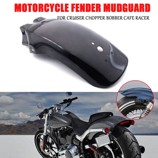 Black Motorcycle Rear Fender Mudguard Metal for Yamaha Virago V-Star 650 for Honda Q