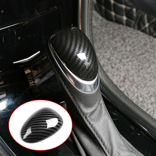 for Cadillac SRX 2013-15 Carbon Fiber ABS Console Gear Shift Knob Cover Trim 1P