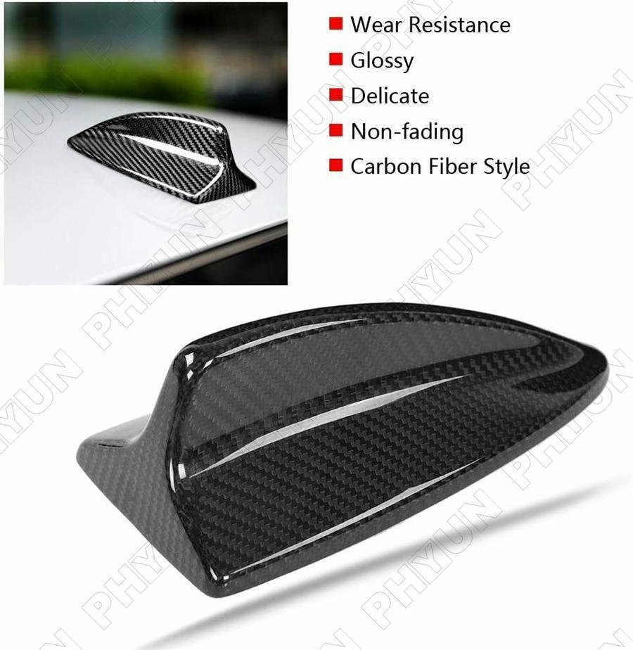 For 2007-13 for BMW E90 E92 M3 E82 Shark Fin Antenna Cover Cap Real Carbon Fiber 1x Q