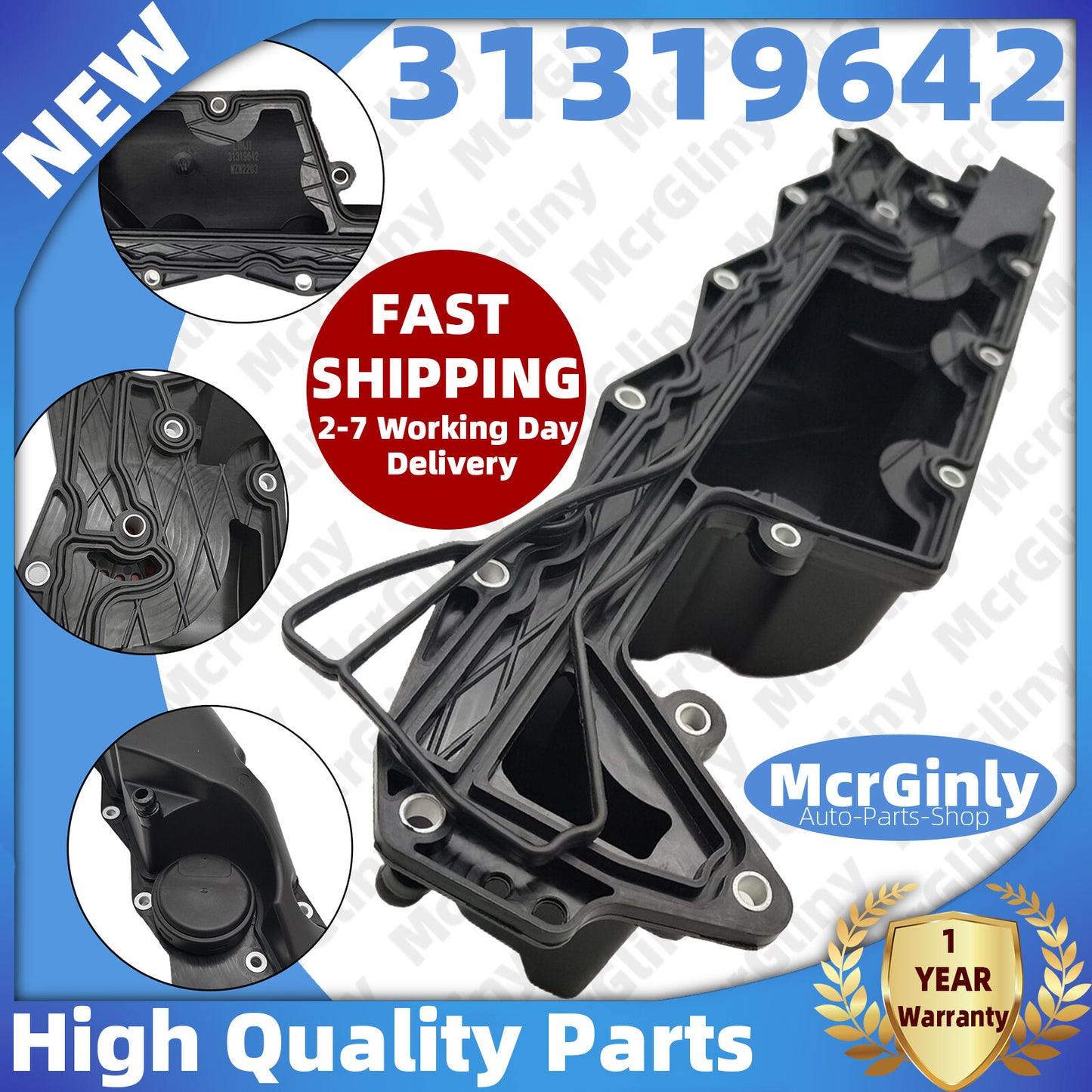 Valve cover with gasket for Volvo XC90 XC60 XC70 V70 S80 LR02377 #31319642- n