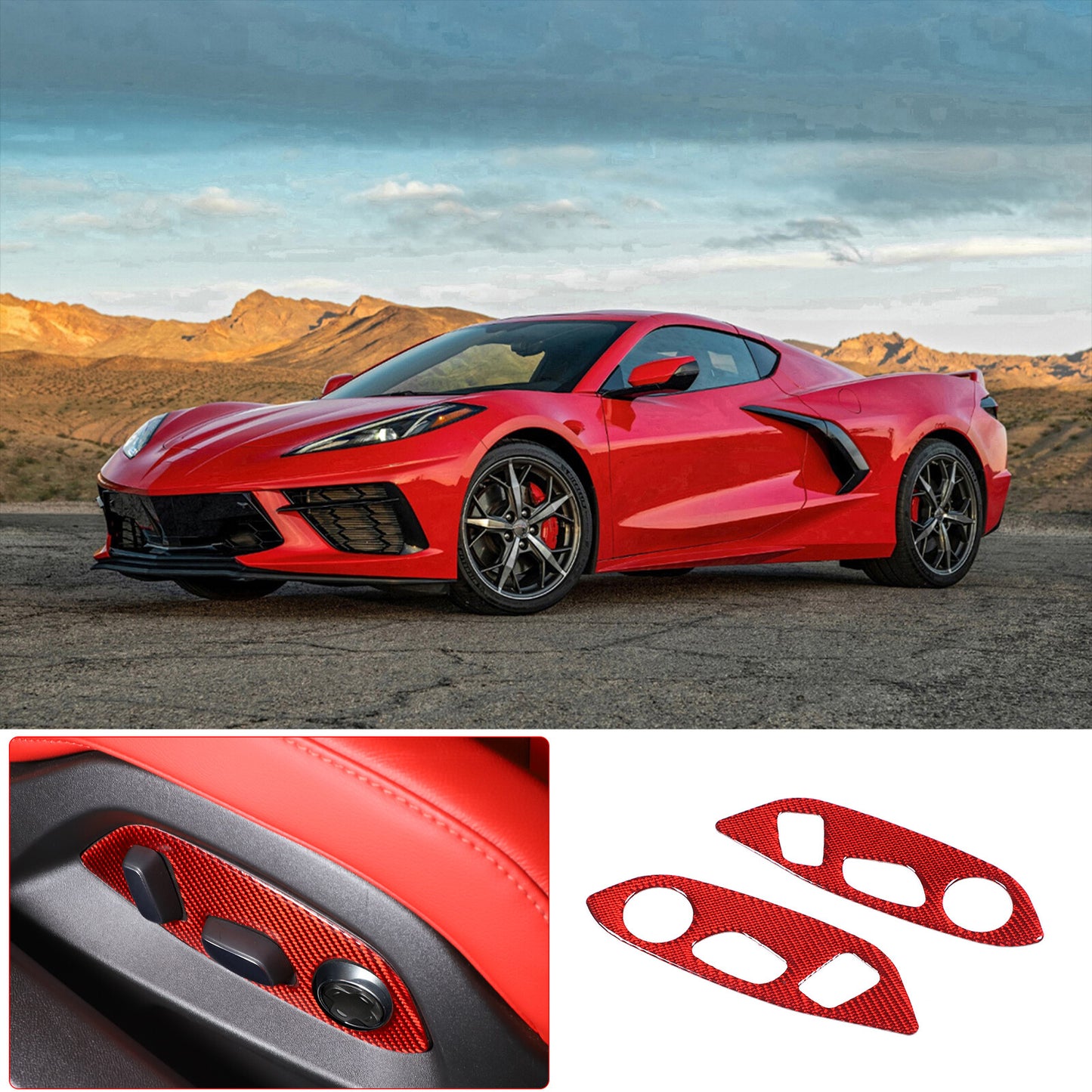 ABS carbon fiber steering wheel button frame decoration suitable for 86/for Subaru BRZ 17-22- v