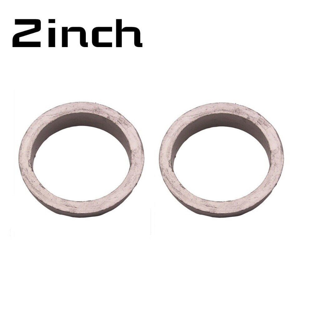 2x 2 ID Flexible Graphite Auto Car Muffler Exhaust Pipe Gaskets Accessories New n