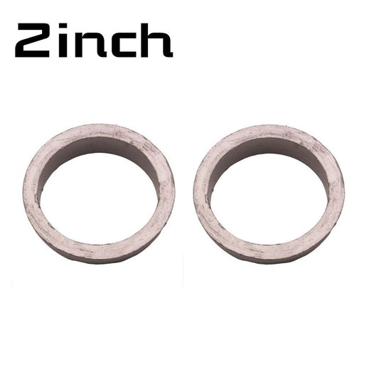 2x 2 ID Flexible Graphite Auto Car Muffler Exhaust Pipe Gaskets Accessories New n