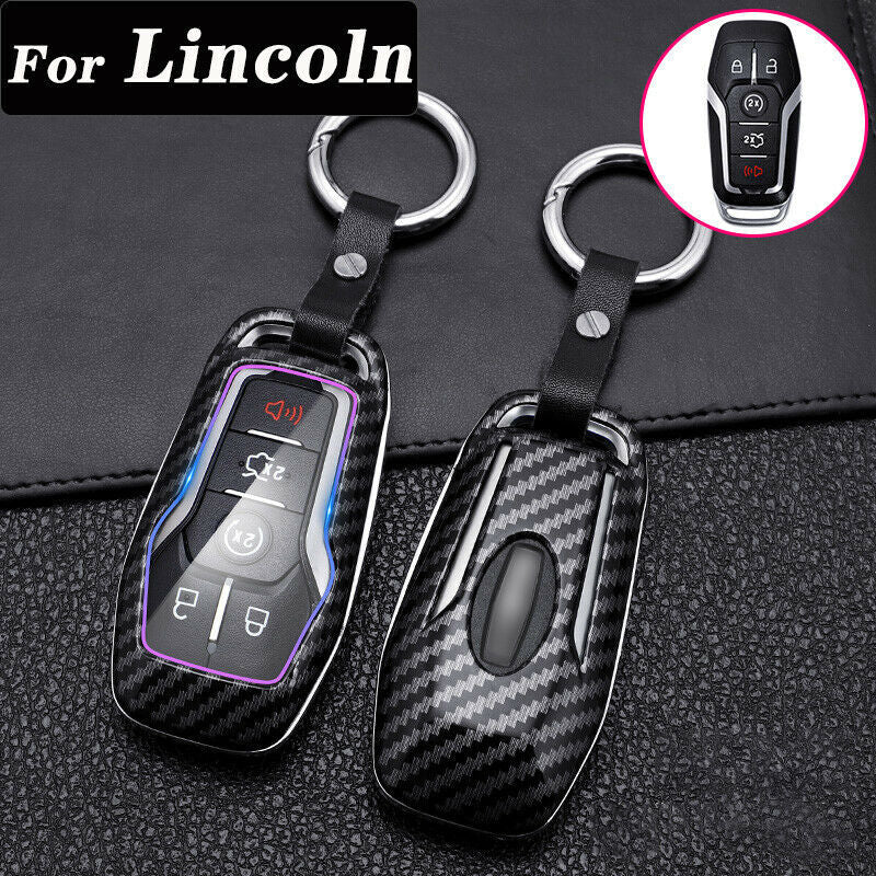 Leather car keychain, keychain ring, bag with zipper, for Mazda - v