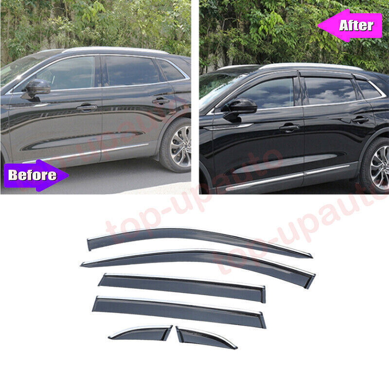 for Lincoln Nautilus 2019-2023 Window Visors Sun Rain Guard Vent Deflectors Trim