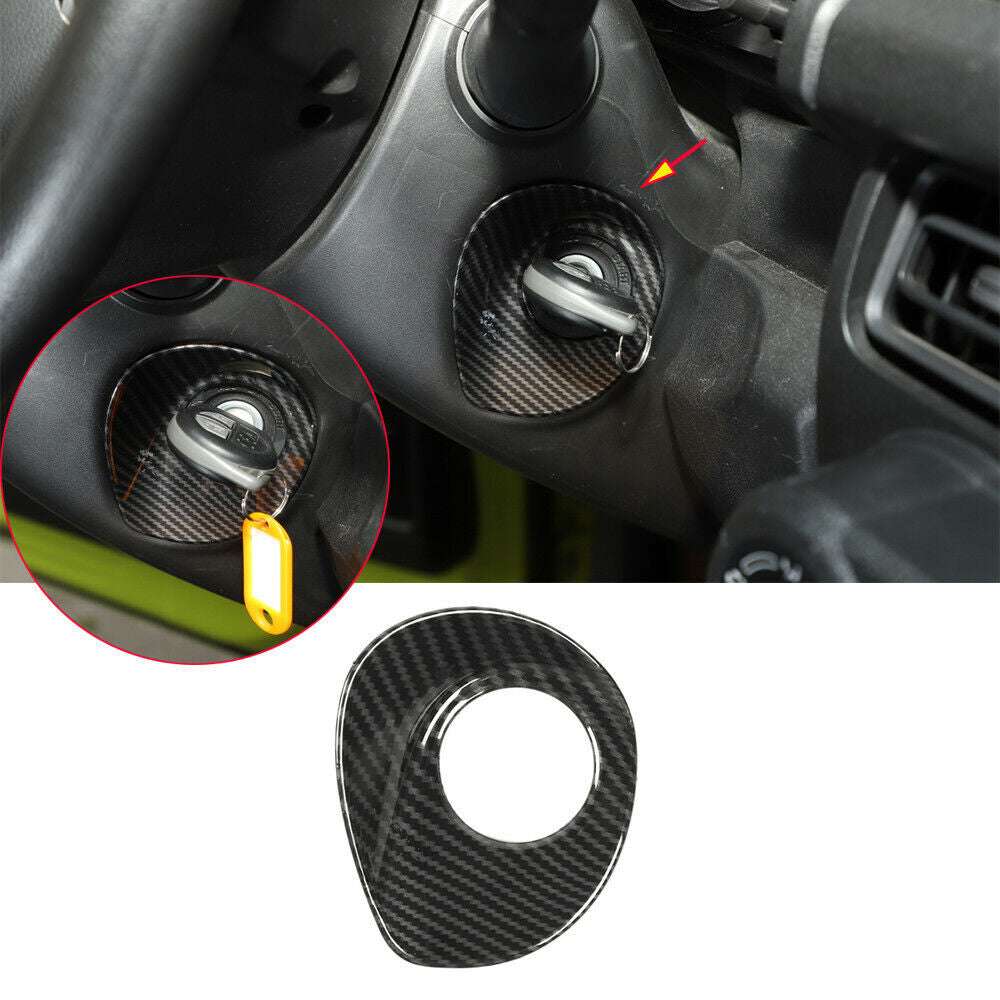 9Pcs Carbon Fiber ABS Car Decorative Trim for Suzuki for Jimny 2019-2025 Accessories