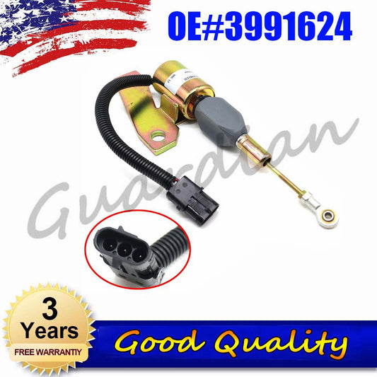 1x 12V Shut-off Solenoid Valve 3991624 - new Replacement for 5.9B C Engines
