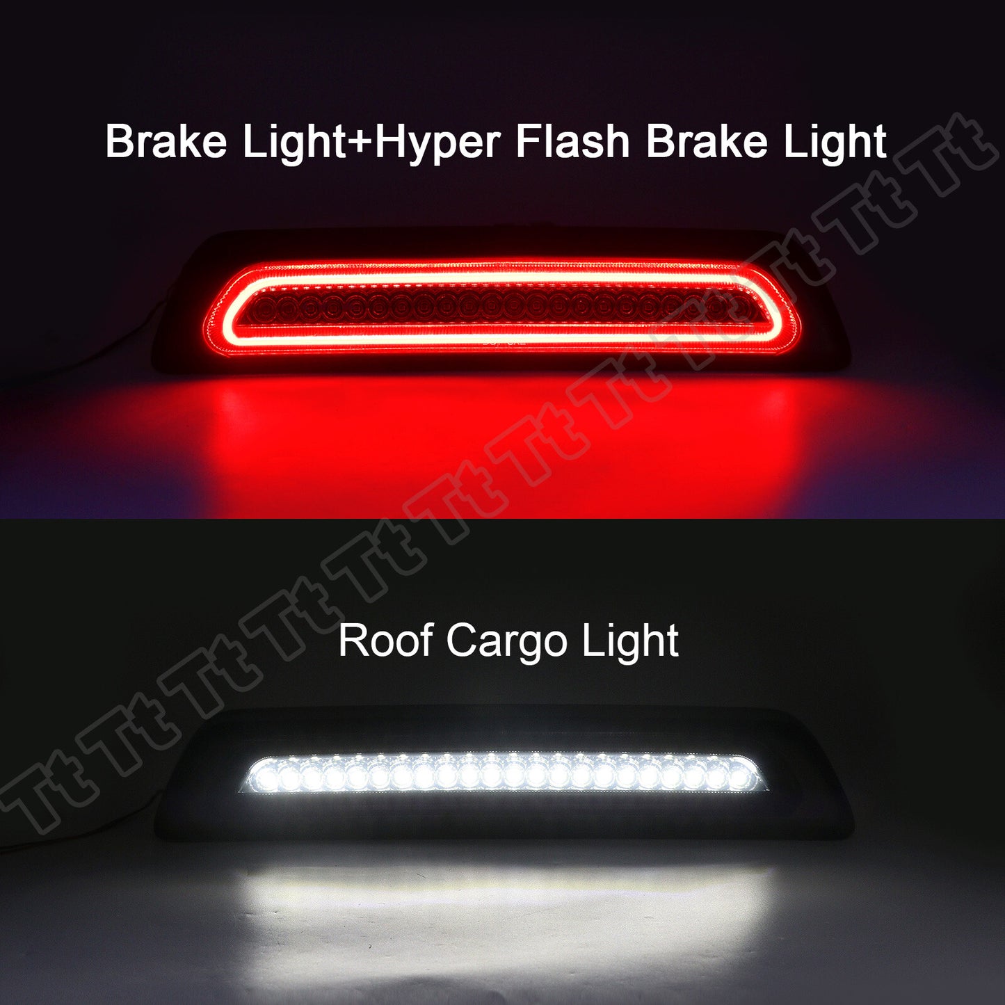 Fits 2007-22 for Tundra LED Third Tail Brake Light Stop Cargo Light Smoked - v