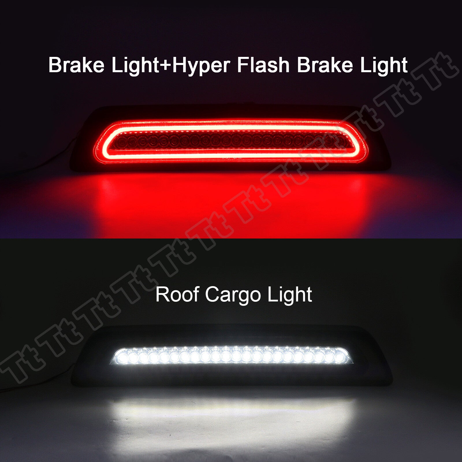 Fits 2007-22 for Tundra LED Third Tail Brake Light Stop Cargo Light Smoked - v