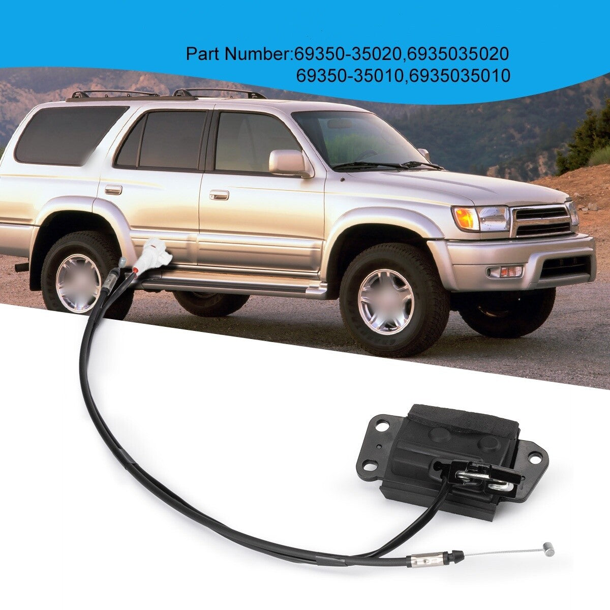 Suitable for 4Runner 96-02 rear door latch assembly 69350-35020- v