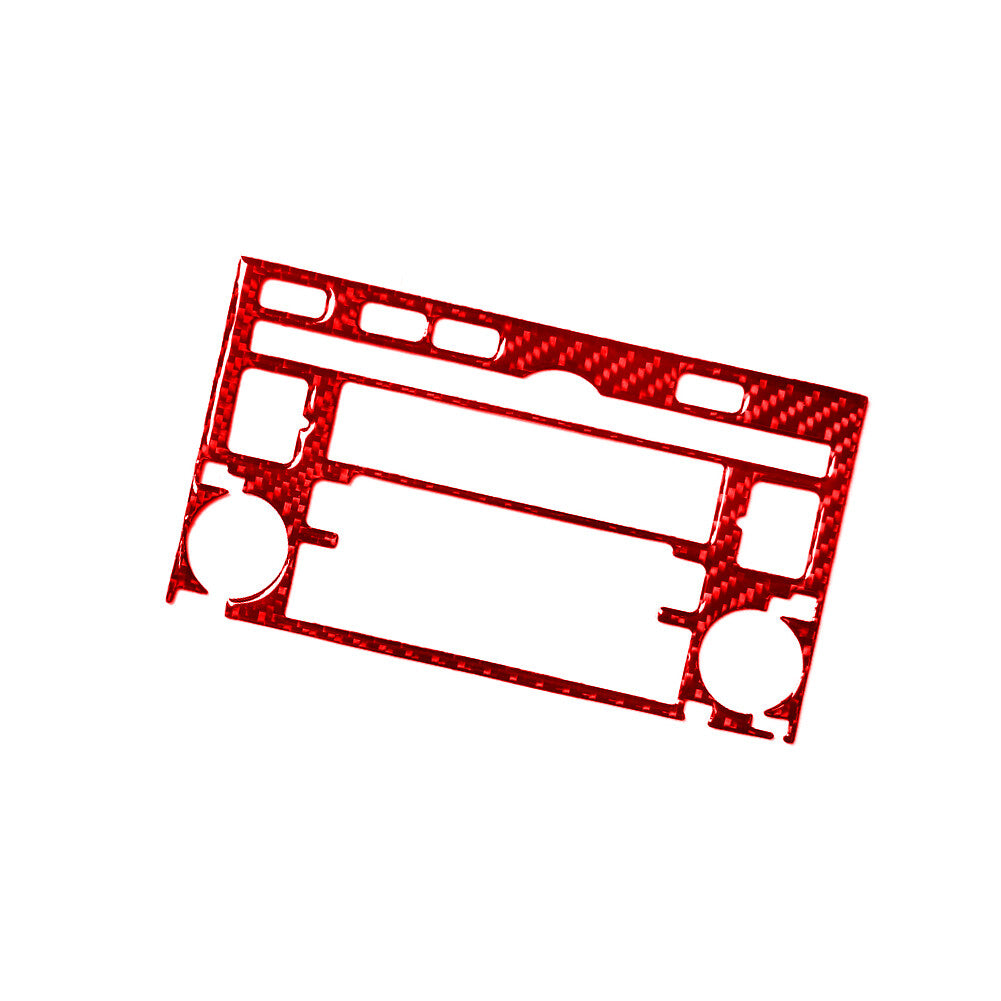 6X Red Carbon Fiber Door Speaker Frame Cover Trim For X5 E70 X6 E71 2008-13 v