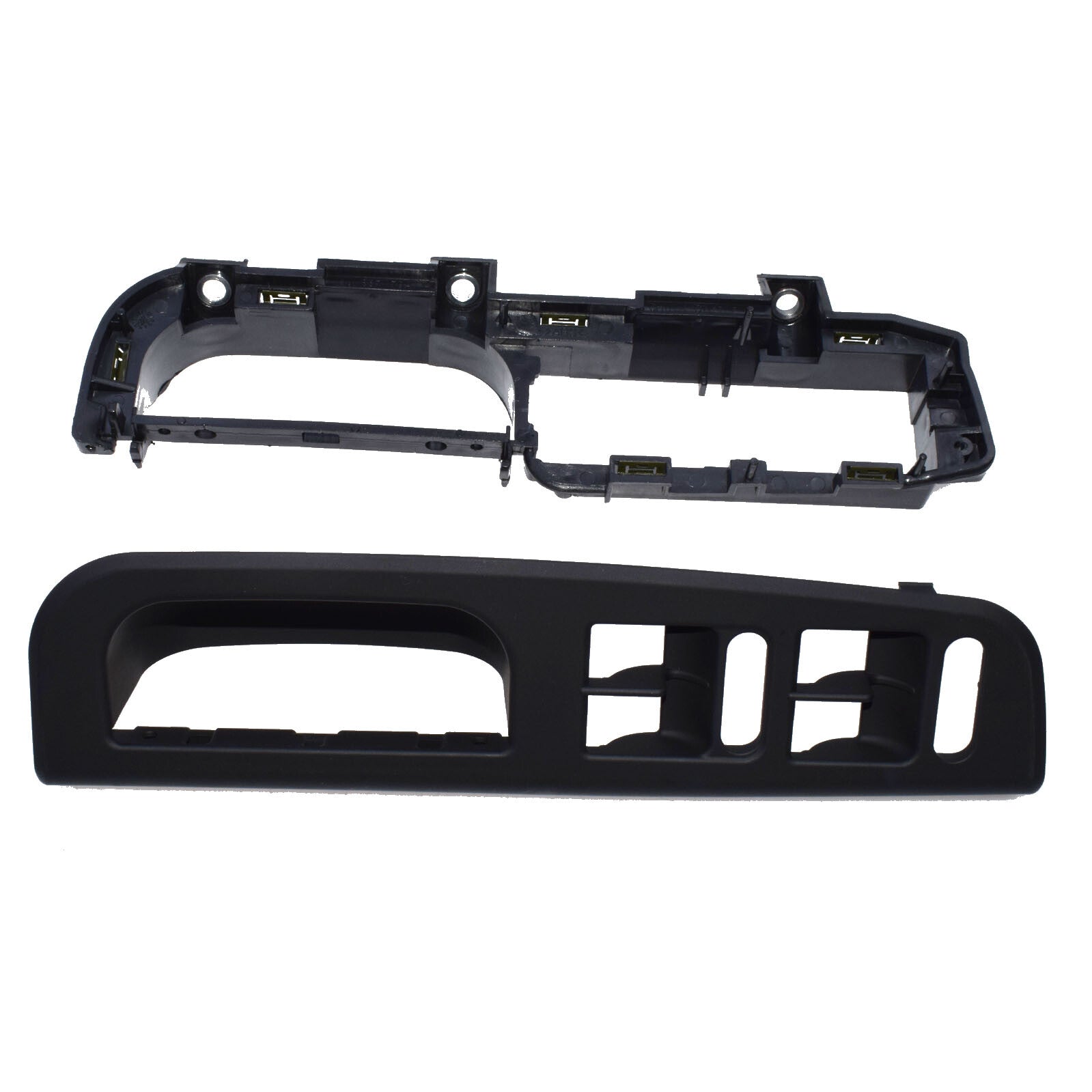 Brand new front left switch bezel handle trim bracket fits for VW for Passat MK4 2-piece black kit - n