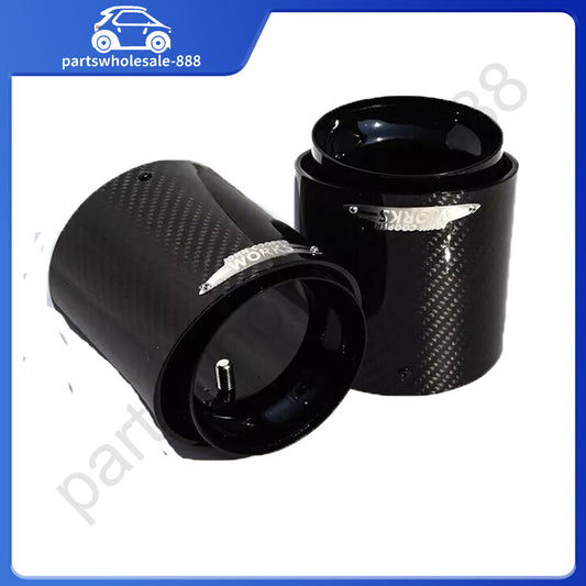 Black Carbon Fiber Exhaust Tip JCW for BMW Cooper for MINI R55/R56/R57/R58/R59/R60