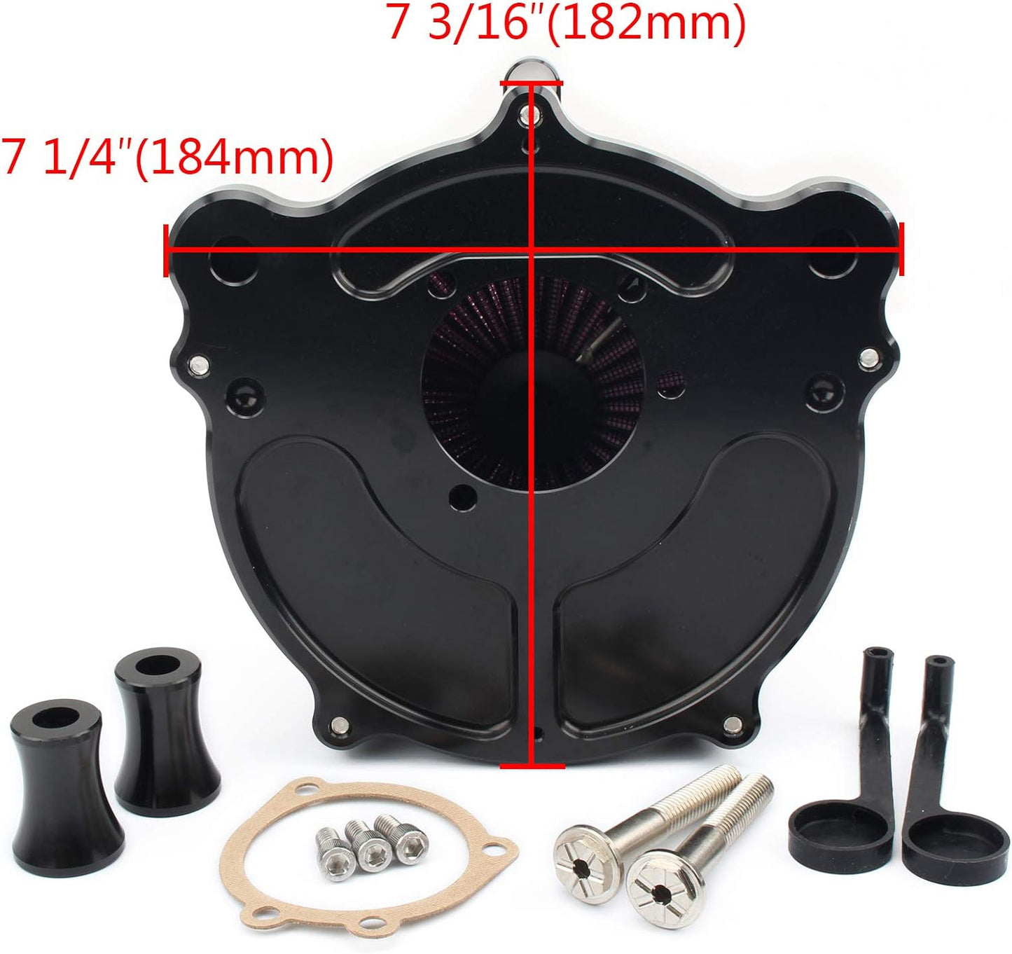 CNC cutting air purifier intake filter kit for Harley Touring FLHX FLHR 2008-2016- n
