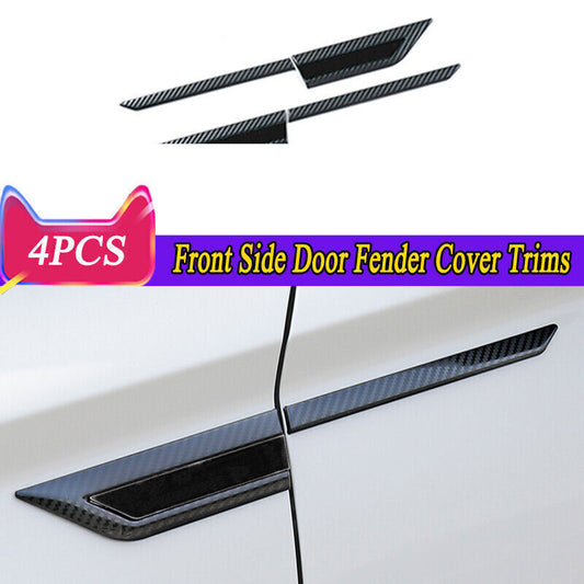 4X Carbon Fiber Look Front Side Door Fender Cover Trim for Nissan Altima 19-2024
