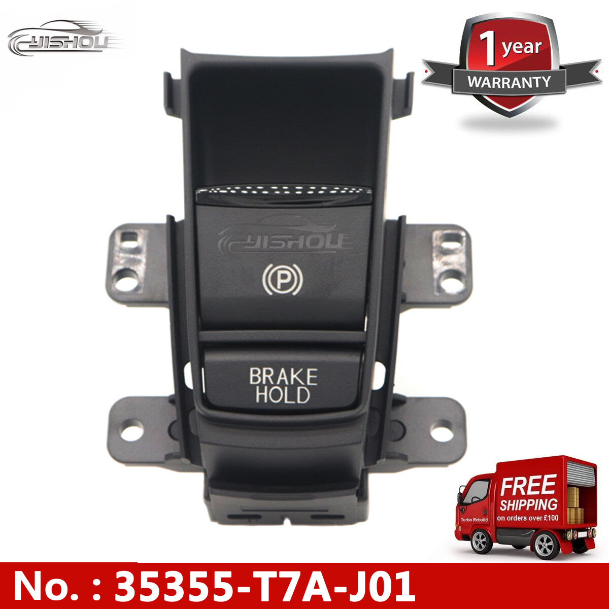 35355-T7A-J01 is a parking brake switch suitable for 16-19 HRV, XRV, and VEZEL electric handbrakes.
