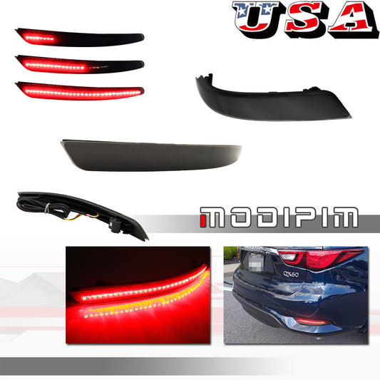 Suitable for 2016-2020 for INFINITI QX60 smoked LED sequential signal lights, brake taillights- v