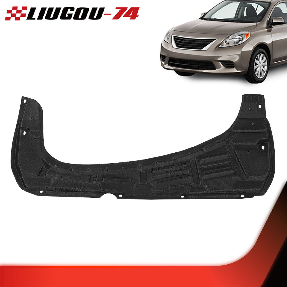 Brand new front engine splash guard cover for 2007-2012 for Nissan Versa, black. Q