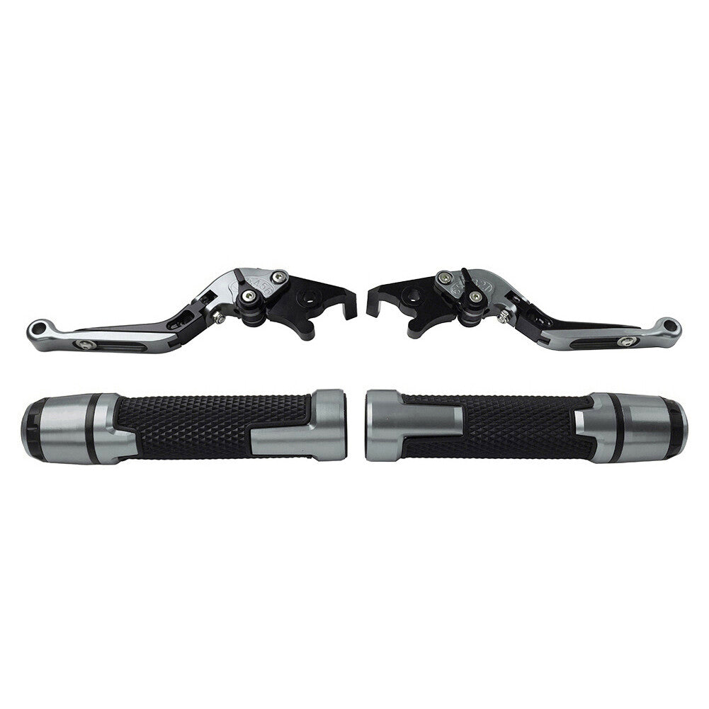Folding Extendable Brake Clutch Levers Handlebar Grip Fit for Kawasaki ZX6R 636