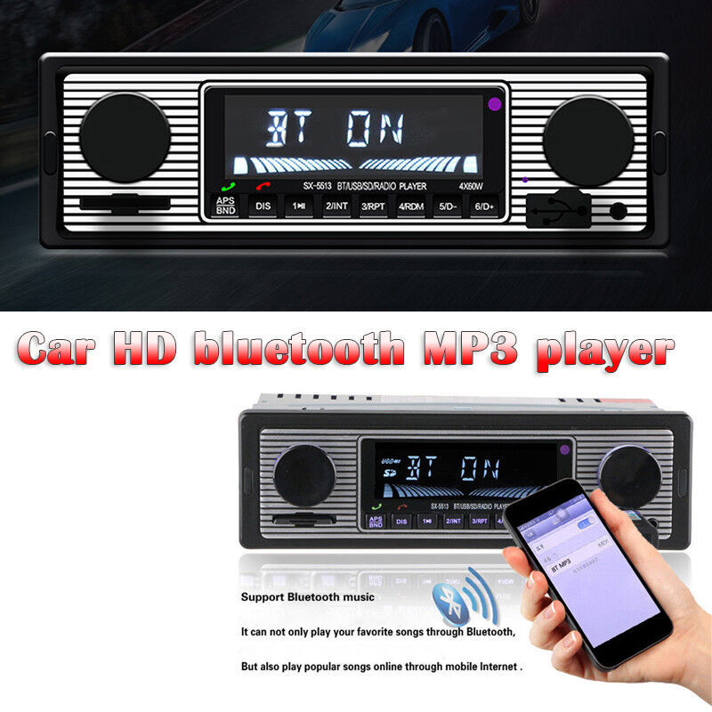 4-channel 1-DIN digital Bluetooth audio USB/SD/WMA/MP3/WAV radio stereo player n