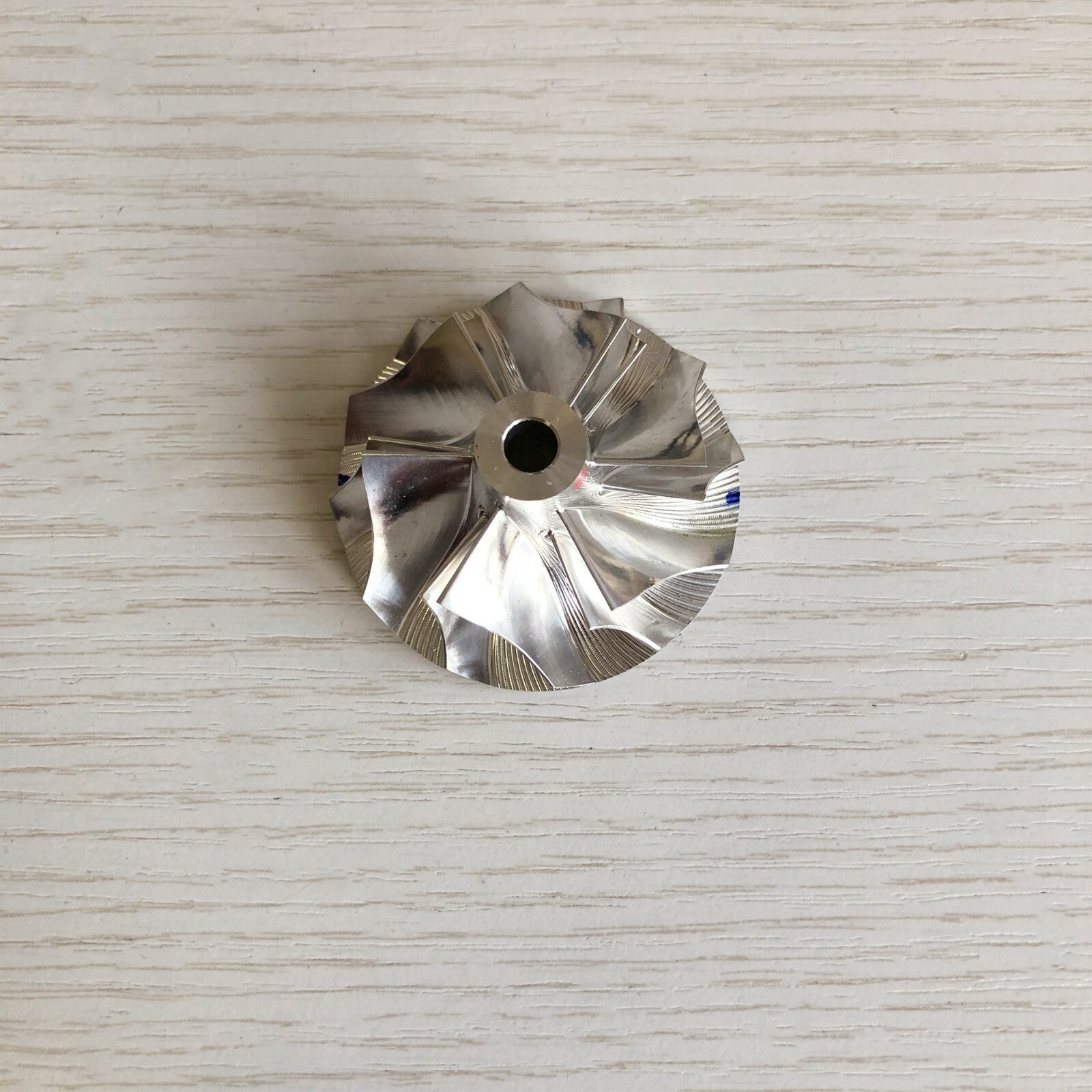 TB25 431350-0001e 39.80/51.37 mm 6+6 Blade Turbine Blank Compressor Wheel