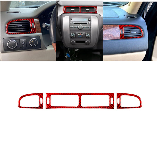 Red Carbon Fiber Front Door Handle Cover Trim for Lexus IS250 300 350 2006-2012 v
