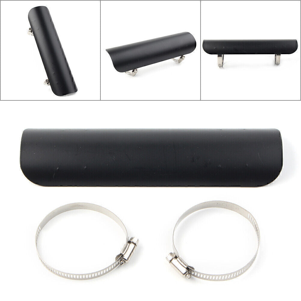 Black Motorcycle Exhaust Muffler Pipe Heat Shield Cover Protector Fit for Harley