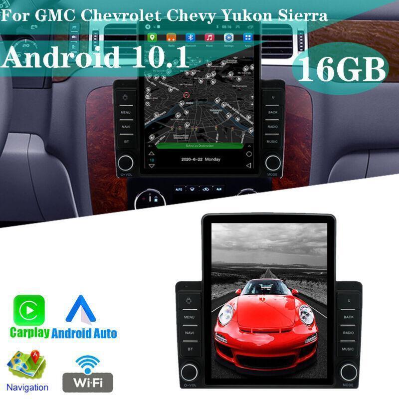 Car Stereo Radio GPS for Chevrolet Silverado w/ Car-play Android Auto 2007-2014