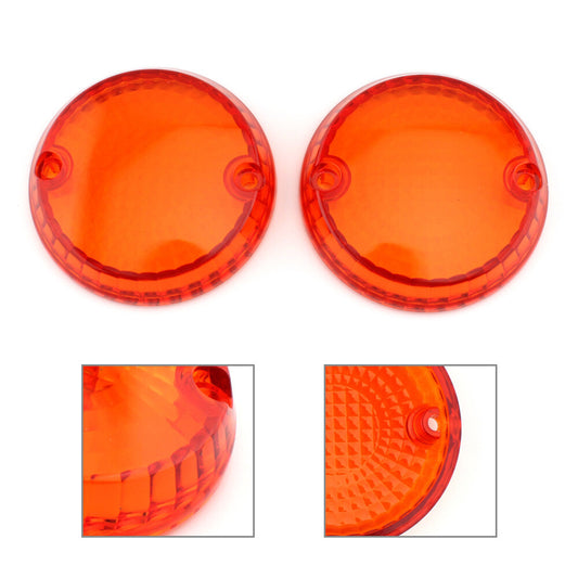 Turn Signal Light Lens Cover Fit for Kawasaki Vulcan 1500 Classic Mean Streak Amber Q