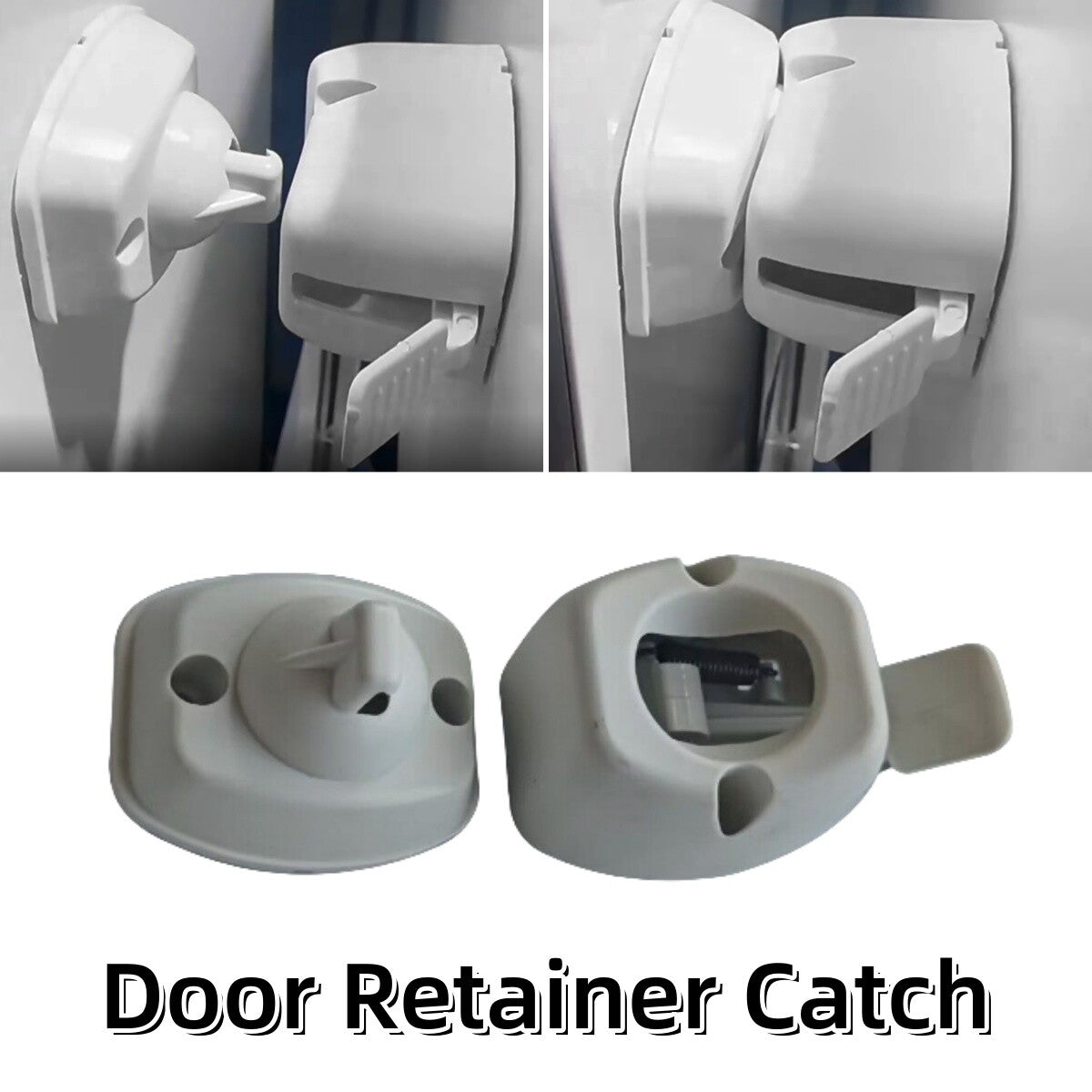 Door Holder Door Stop Door Stop for Caravan Motorhome RV Caravan White DE Q