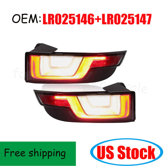 1Pair L+R LR025146 LR025147 LED Tail Rear Light Brake Lamps for Land Rover n