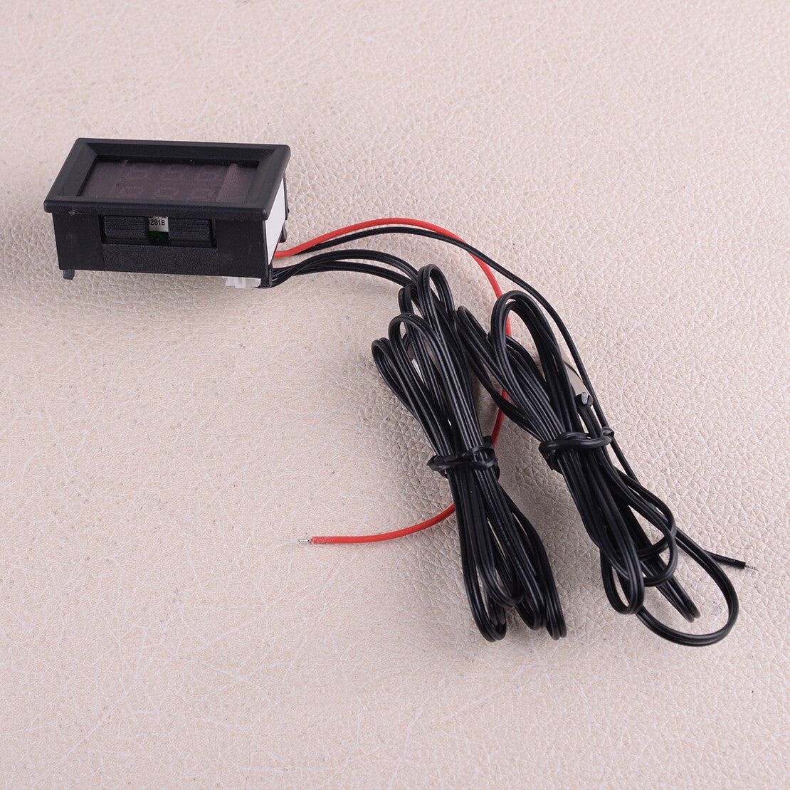 Universal Car LED Dual Digital Intercooler Supercharger Temperature Gauge Sensor Q